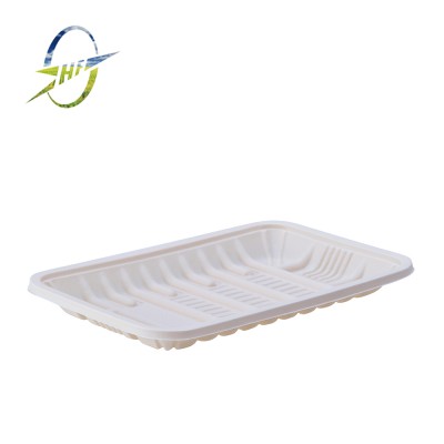 Corn starch biodegradable meat tray for sale