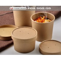 Disposable food grade material take away soup cup