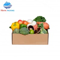 Recyclable fruit  box portable spot  packaging box custom printed loge