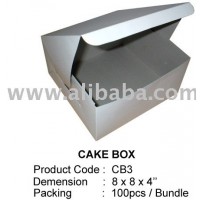 Plain Cake Box 8x8x4"